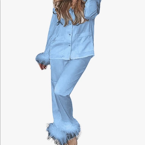 Other - Satin Feather PJ Set